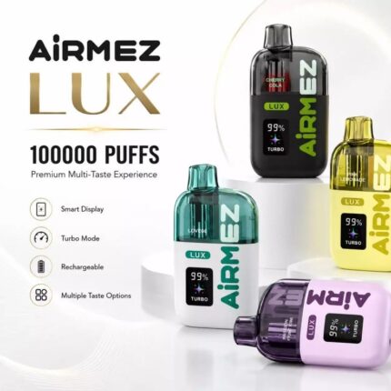 Airmez Lux 100K Smart LED Display Disposable Vape - Product View