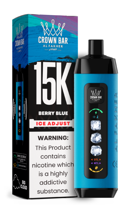 Al Fakher 15000 Ice Adjust Adjustable Ice Rechargeable Disposable Vape - Berry Blue