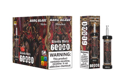 Bang Blaze Shisha 60000 Shisha Hookah Rechargeable Disposable Vape - Bloody Mary (2)