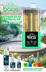 Bang 60K Smart Display Rechargeable Disposable Vape - Blueberry Ice & Blueberry Mint (2)