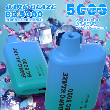 Bang Bc5000 Rechargeable Disposable Vape - Blueberry Ice
