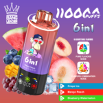 Bang Leader 110K Smart Display Rechargeable Disposable Vape - Grape Ice & Mango Peach & Blueberry Watermelon