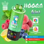 Bang Leader 110K Smart Display Rechargeable Disposable Vape - Lemon Romance & Blueberry Raspberry & Peach Menthol