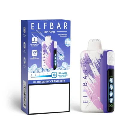 ELFBAR Ice King 30000 30K Puffs Adjustable Coolness Disposable Vape - Blackberry Cranberry