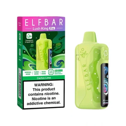 ELFBAR Elf Bar Lush King Pro 40000 Rechargeable Disposable Vape - Cactus Lime