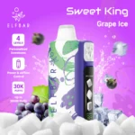ELFBAR Sweet King 30000 30K Puffs 4-Level Sweetness Adjustable Disposable Vape - Grape Ice