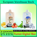 Fumot RandM Digital Box 12000 12K Puffs LCD Display Disposable Vape - Retail Packaging