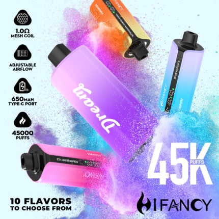 HIFANCY DREAM 45K Rechargeable Disposable Vape - Product View (2)