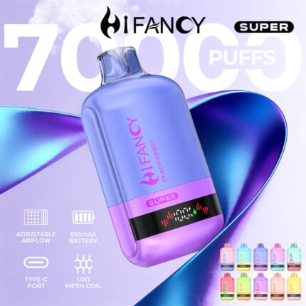 HIFANCY SUPER 70K Rechargeable Disposable Vape - Product View (2)
