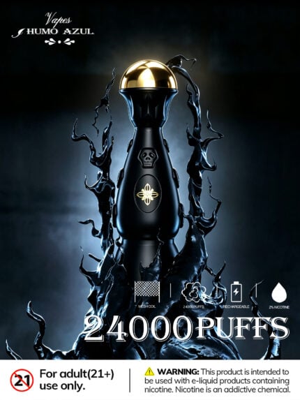 Humo AZUL Darknight Edition 24000 Rechargeable Disposable Vape - View 2