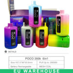 POCO 6-in-1 260K Rechargeable Disposable Vape - Product View (3)