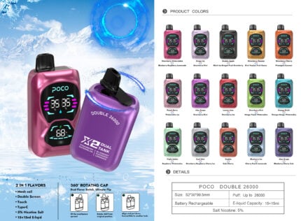 POCO DB26000 Rechargeable Disposable Vape - Promotional Visual