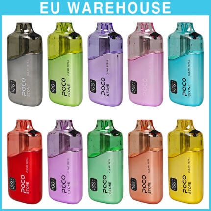POCO STONE 75000 Puffs Rechargeable Disposable Vape - Refillable Kit (2)