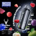 STAG BAR 180K Rechargeable Disposable Vape - Black Edition