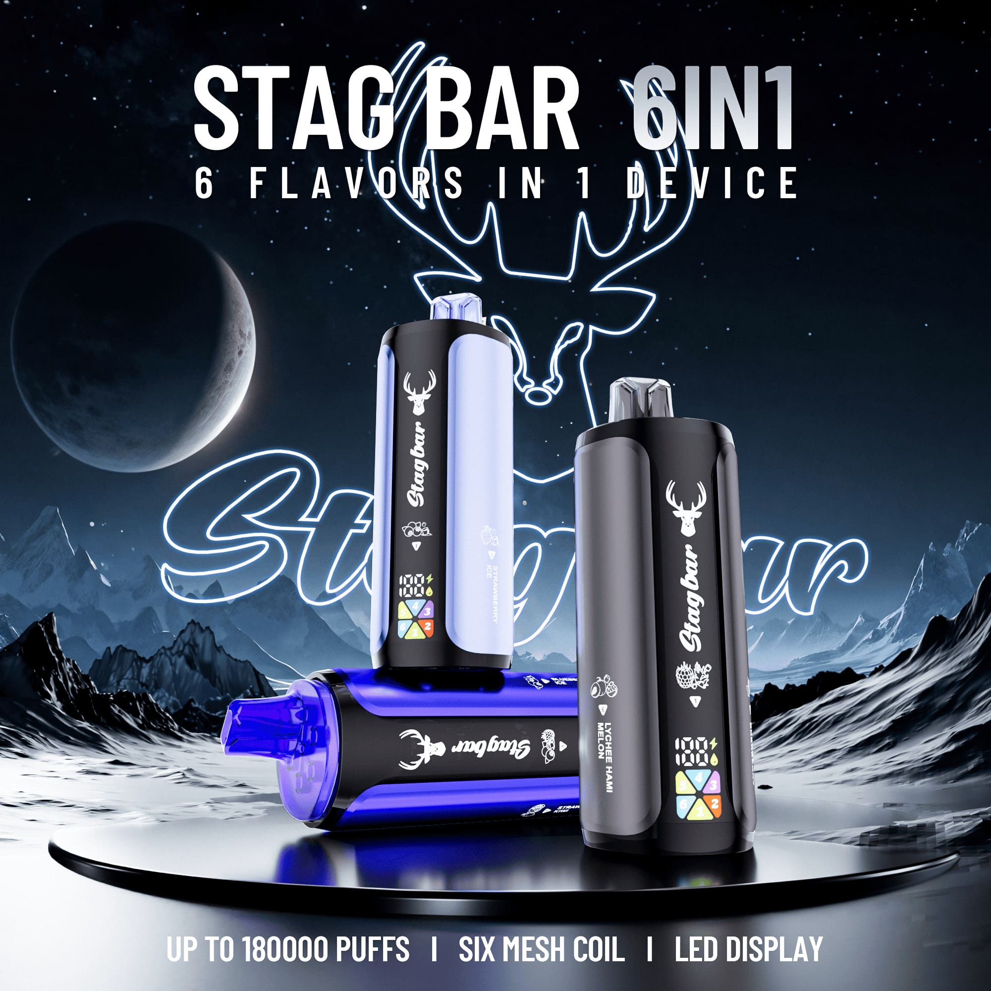 STAG BAR 180K Rechargeable Disposable Vape STAG BAR 180K Rechargeable Disposable Vape