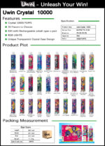 UWIN Crystal 10000 Rechargeable Disposable Vape