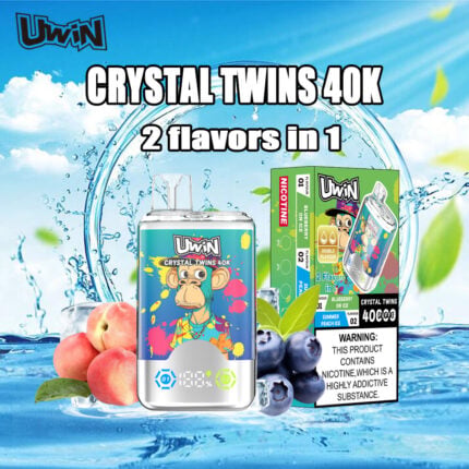 UWIN RandM Crystal Twins 40K Dual Flavor Rechargeable Disposable Vape