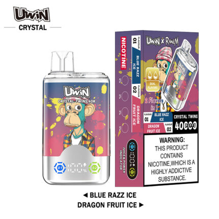 UWIN RandM Crystal Twins 40K Dual Flavor Rechargeable Disposable Vape - View 2