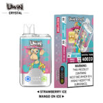 UWIN RandM Crystal Twins 40K Dual Flavor Rechargeable Disposable Vape - View 5