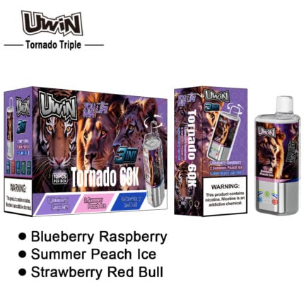 UWIN Tornado Triple 60K Triple Flavor Smart Display Rechargeable Disposable Vape - View 2