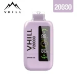 VHILL 20K Smart Display Rechargeable Disposable Vape - Grape Ice