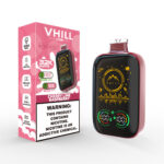VHILL 32K Smart Display Rechargeable Disposable Vape - Cherry Lime Raspberry