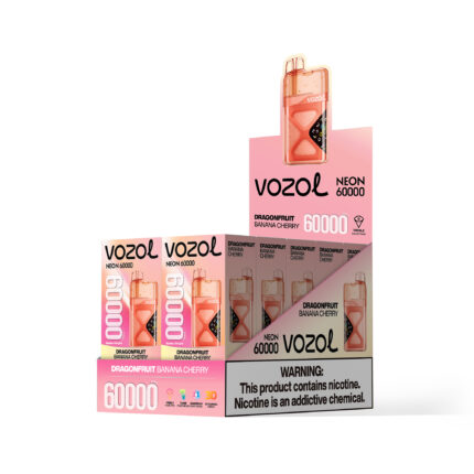 Vozol Neon 60K Disposable Vape - Dragon Fruit Banana Cherry