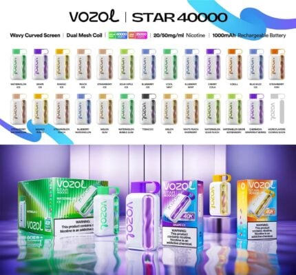 Vozol Star 40000 Rechargeable Disposable Vape - Product View