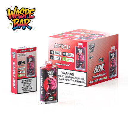 WASPE Bar 60K Rechargeable Disposable Vape - Strawberry Kiwi
