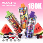 WASPE Crystal 180K Rechargeable Disposable Vape - Studio Render