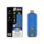 ZOOY Shisha 50000 Shisha Hookah Rechargeable Disposable Vape - 50k Blueberry Ice Eu Warehouse