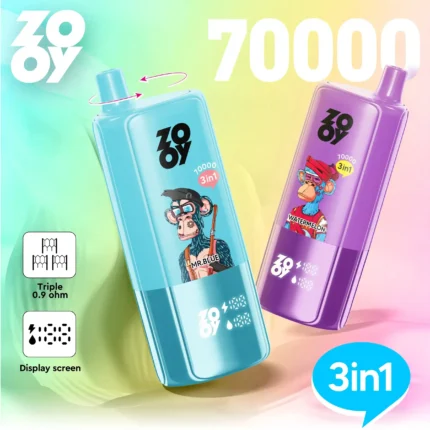 ZOOY Triple 70000 Triple Flavor Smart Display Rechargeable Disposable Vape