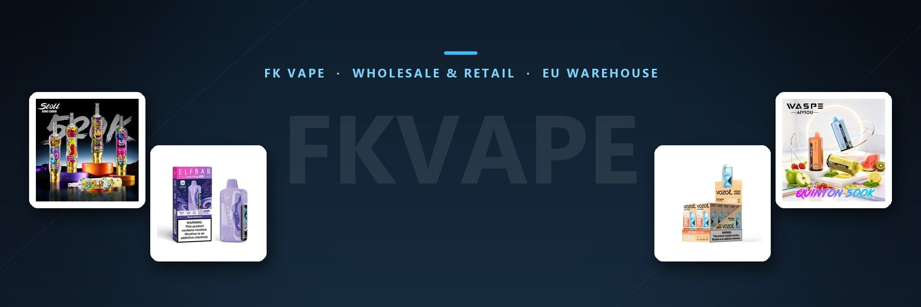 FK Vape wholesale disposable vapes EU warehouse banner
